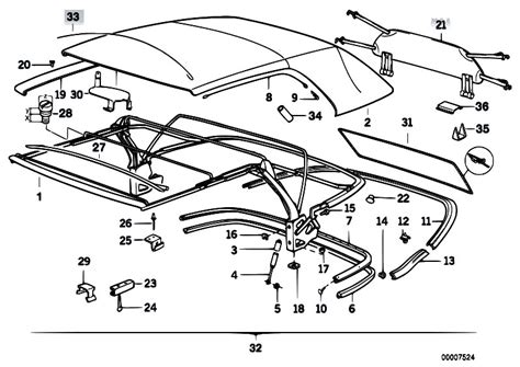 Original Parts For E30 318i M40 Cabrio Sliding Roof Folding Top