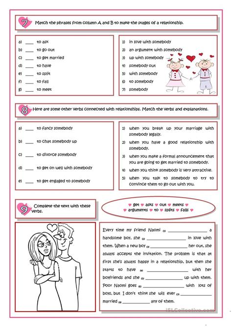 Relationships Worksheet Free Esl Printable Worksheets