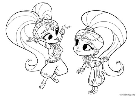 Coloriage Shimmer Et Shine dessin