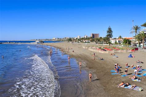 Spiaggia Di Playa Del Ingles In Maspalomas Gran Canaria Spagna Immagine Stock Editoriale