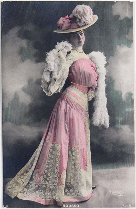 Antique Belle Epoque Tinted French Postcard Rppc Reutlinger