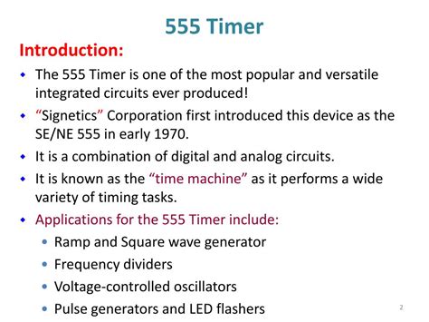 Ppt 555 Timer Powerpoint Presentation Free Download Id2023395