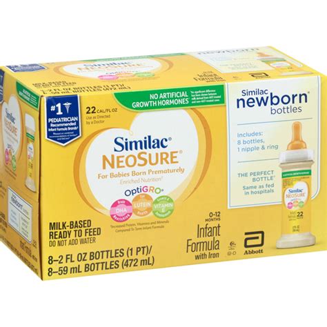 Similac Neosure Infant Formula With Iron Milk Based Ready To Feed
