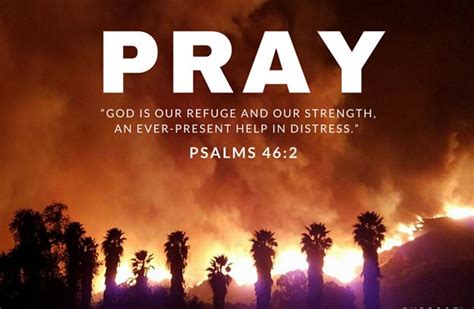 Prayer For Those Affected By Us Wildfires