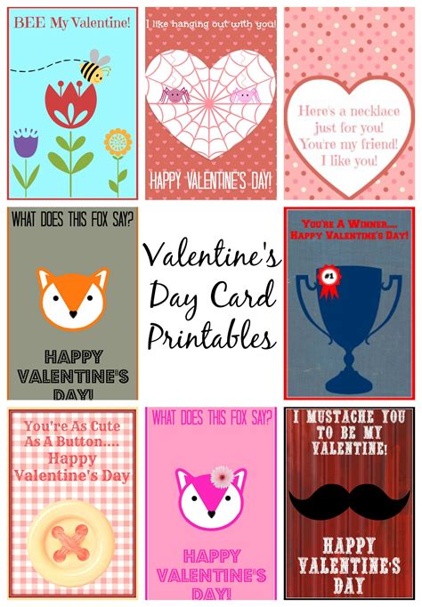 Valentines Printable Card Erika Printable