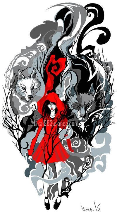 Maybe you would like to learn more about one of these? Red Riding hood tattoo- commission by kika1983 on DeviantArt | Red riding hood wolf, Red riding ...
