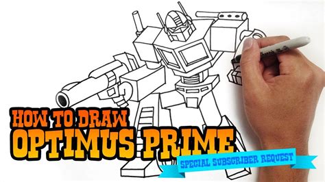 How To Draw Optimus Prime From Transformers Step By Step Video