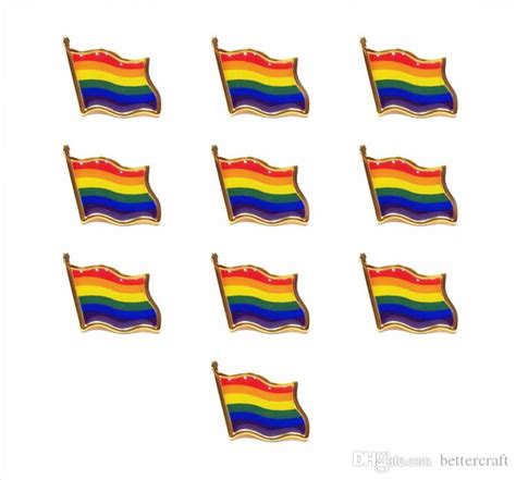 2019 Wholesale Gay And Lesbian Pride Rainbow Lgbt Lgbtq Flag Lapel Pins