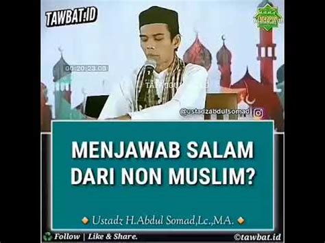 Tatacara menjawab salam untuk non muslim - YouTube