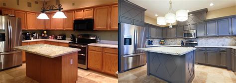 Consider refinishing kitchen cabinets for an updated look. How to Refinished the Kitchen Cabinets - DHLViews