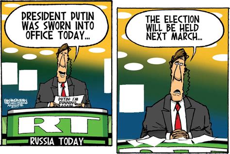 Political Cartoon World Russia Putin Reelection The Week