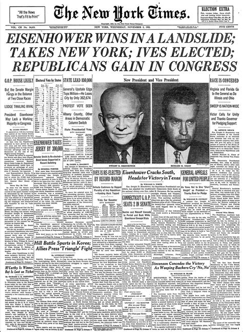 See actions taken by the people who manage and post content. New York Times Election Front Pages - The New York Times