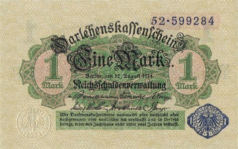 The declaration is binding on all dominions within the british. Darlehenskassenschein zu 1 Mark I. Ausgabe, Serie 3, vom ...