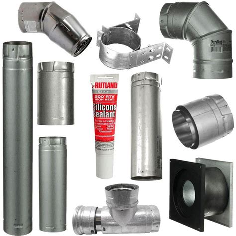 Duravent Complete 3 Inch Pellet Stove Horizontal Pipe Kit With Rise