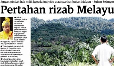 Tragedi bangsa dan langkah pembetulan segera oleh : Enakmen Rizab Melayu - Lessons - Tes Teach
