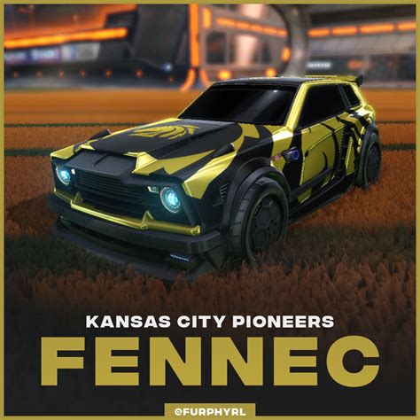 Fennec Kansas City Pioneers Esports Decal Rocket League Mods