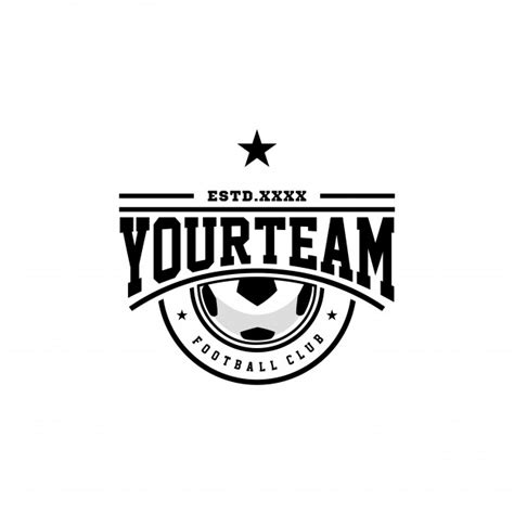 Premium Vector Football Club Logo Design Vector Illustration