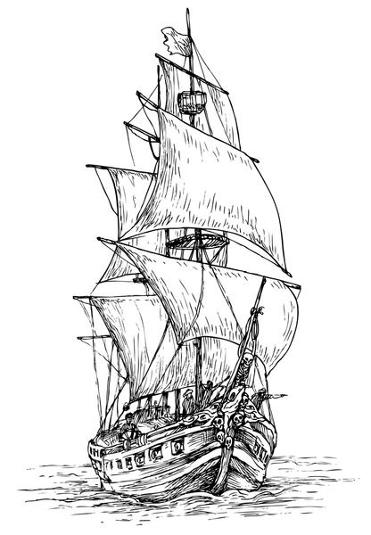 Black And White Pirate Ship Royalty Free Images Stock Photos Pictures Shutterstock