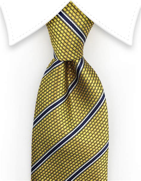 Gold And Navy Striped Tie Gentlemanjoe