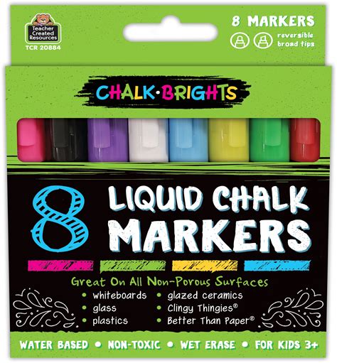 Chalk Brights Liquid Chalk Markers - TCR20884 | Teacher Created Resources