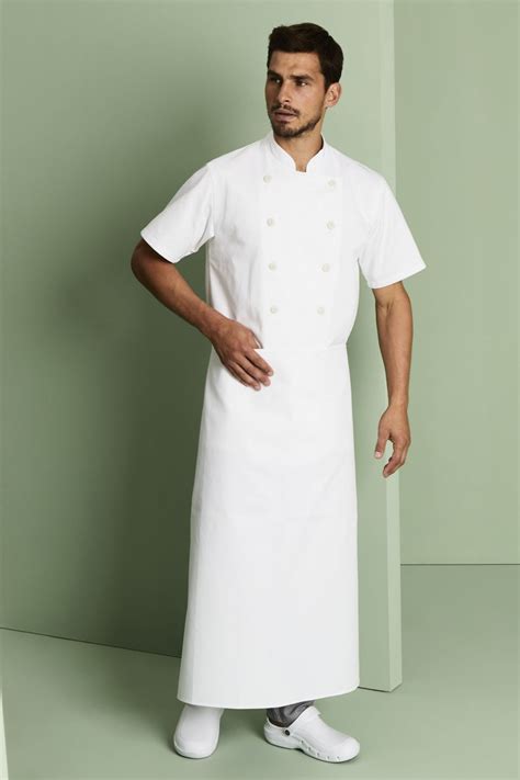 long waist apron white hospitality simon jersey