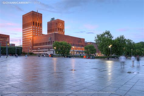 Per krohg, axel revold, alf rolfsen, dagfin. Oslo city hall. Also called Radhuset in norvegian