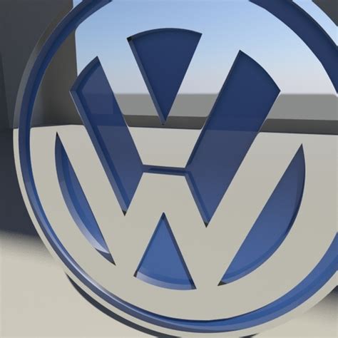 Volkswagen Logo 3 3d Models