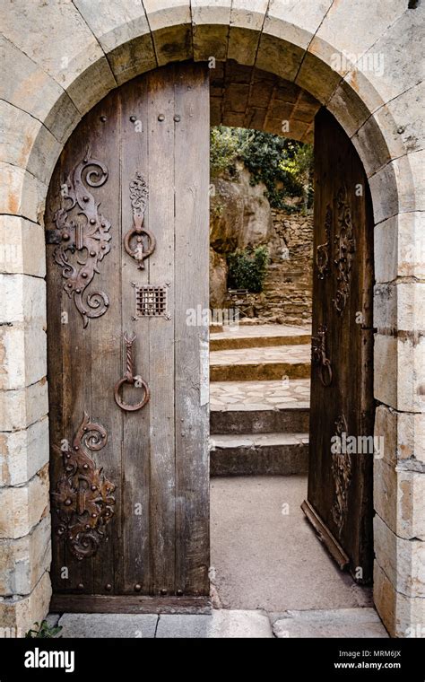 Old Medieval Castle Door Stock Photo Alamy