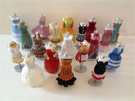 miniature beaded dresses by pinkythepink the beading gem s journal