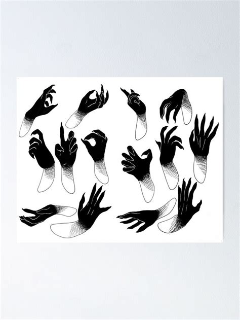 Demon Hands Poster By Tua Portal Art Tutorials Drawing Art