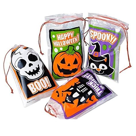 lot of 24 bags trick or treat halloween mini drawstring goody bags 2 75 x4