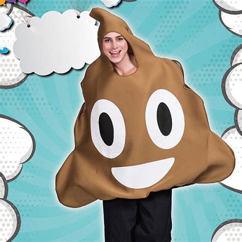 Clothing Womens Poop Emoji Costume Adult Cute Poop Emoticon For