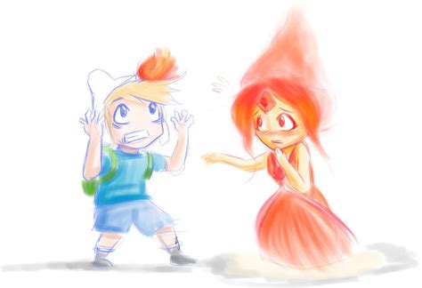 Finn And Flame Princess By Passmethebamboo On Deviantart Flame Princess