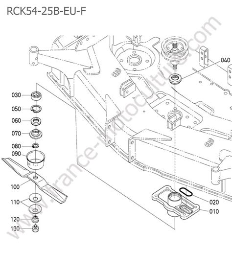 Vue éclatée Et Pièces Détachées Rck54 Support Poulie Centrale Pour