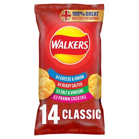 Walkers Classic Variety Multipack Crisps 14x25g Multipack Crisps