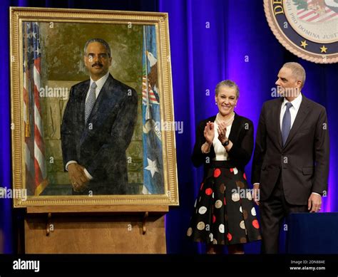 Outgoing Us Attorney General Eric Holder And His Wife Sharon Malone