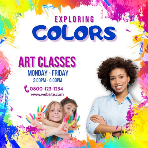 Art Classes Flyer Template Postermywall