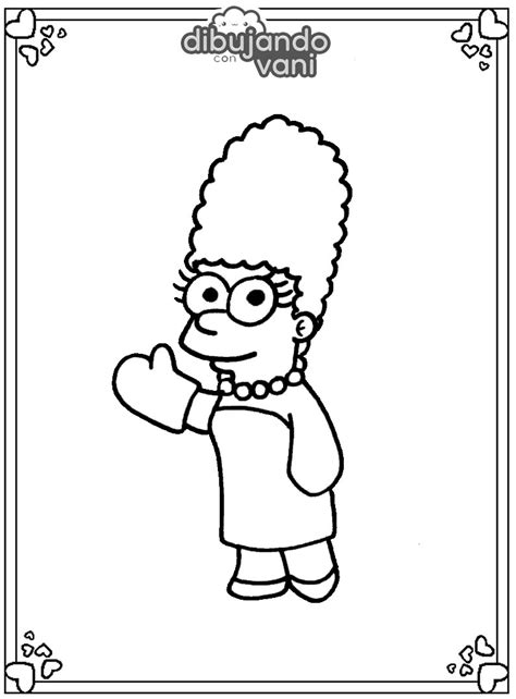 Dibujos De Marge Simpson Para Colorear Pinta Y Colorea A Marge Simpson Sexiz Pix
