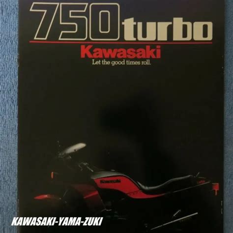 New 1984 750 Turbo Kawasaki Brochure Booklet Nosoem Zx750 Zx750 E1