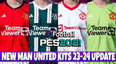 Pes 2021 New Manchester United Kits 23 24 Update Pes 2021 Gaming With Tr
