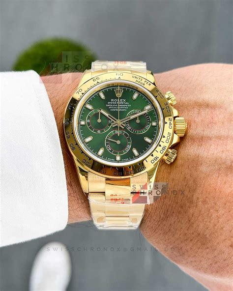 Rolex Daytona 116508 Yellow Gold Green Dial