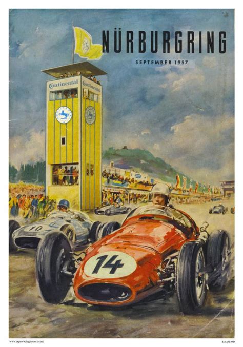 Nurburgring 1957 — Vintage Reproduction Racing Posters