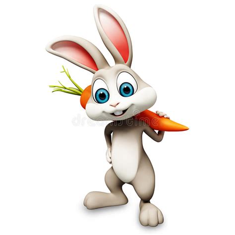 Easter Bunny With Carrot Royalty Free Stock Photo Image 36188685
