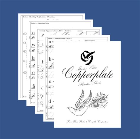 Copperplate Calligraphy For Beginners Basic Strokes And Practice Sheets
