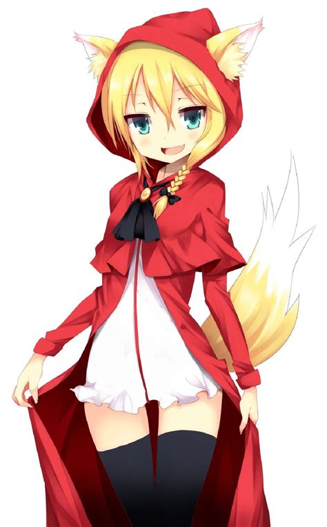 Anime Little Red Riding Hood Kitsune Animal Ears 1251613jpeg 992×1600