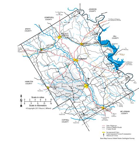 Bosque County Locator Map