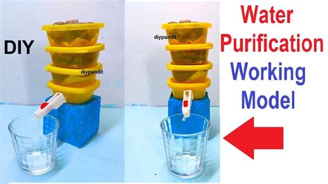 Water Purifier Filter Working Model For Science Project Exhibition