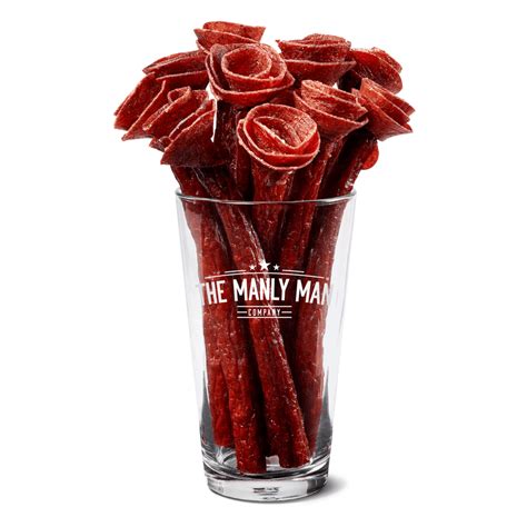 Beef Jerky Flower Bouquets 100 Edible Manly Man Co