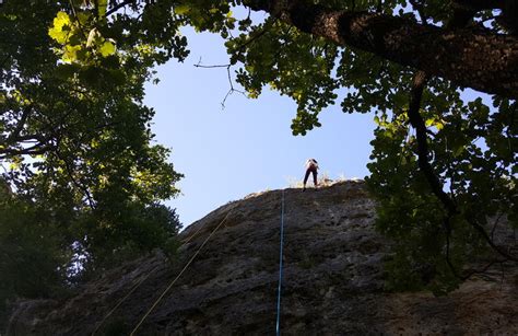 Beginner Rock Climbing Session In The Gorges Du Tarn