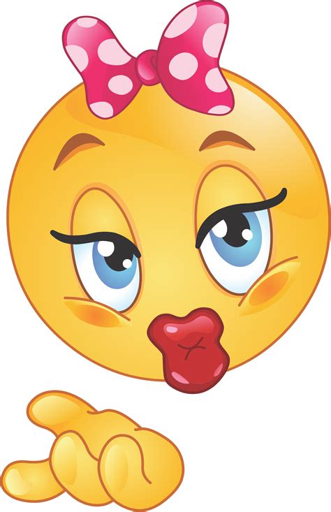 girl emoji blowing kiss decal